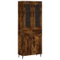 vidaXL Highboard Räuchereiche 69,5x34x180 cm Holzwerkstoff vidaXL Highboard Räuchereiche 69,5x34x180 cm Holzwerkstoff
