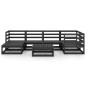 vidaXL 7-tlg. Garten-Lounge-Set Schwarz Massivholz Kiefer vidaXL 7-tlg. Garten-Lounge-Set Schwarz Massivholz Kiefer
