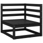 vidaXL 7-tlg. Garten-Lounge-Set Schwarz Massivholz Kiefer vidaXL 7-tlg. Garten-Lounge-Set Schwarz Massivholz Kiefer