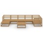 vidaXL 8-tlg. Garten-Lounge-Set Honigbraun Massivholz Kiefer vidaXL 8-tlg. Garten-Lounge-Set Honigbraun Massivholz Kiefer