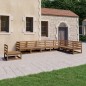 vidaXL 8-tlg. Garten-Lounge-Set Honigbraun Massivholz Kiefer vidaXL 8-tlg. Garten-Lounge-Set Honigbraun Massivholz Kiefer