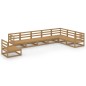 vidaXL 8-tlg. Garten-Lounge-Set Honigbraun Massivholz Kiefer vidaXL 8-tlg. Garten-Lounge-Set Honigbraun Massivholz Kiefer