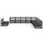 vidaXL 11-tlg. Garten-Lounge-Set Schwarz Massivholz Kiefer vidaXL 11-tlg. Garten-Lounge-Set Schwarz Massivholz Kiefer