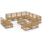 vidaXL 12-tlg. Garten-Lounge-Set Honigbraun Massivholz Kiefer vidaXL 12-tlg. Garten-Lounge-Set Honigbraun Massivholz Kiefer