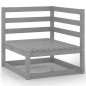 vidaXL 11-tlg. Garten-Lounge-Set Grau Kiefer Massivholz vidaXL 11-tlg. Garten-Lounge-Set Grau Kiefer Massivholz