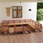 vidaXL 12-tlg. Garten-Lounge-Set Honigbraun Massivholz Kiefer vidaXL 12-tlg. Garten-Lounge-Set Honigbraun Massivholz Kiefer