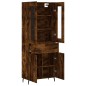 vidaXL Highboard Räuchereiche 69,5x34x180 cm Holzwerkstoff vidaXL Highboard Räuchereiche 69,5x34x180 cm Holzwerkstoff