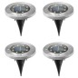 HI LED-Solar-Bodeneinbauleuchten 4 Stk. HI LED-Solar-Bodeneinbauleuchten 4 Stk.