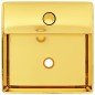 vidaXL Waschbecken mit Wasserhahnloch 38 x 30 x 11,5 cm Keramik Golden vidaXL Waschbecken mit Wasserhahnloch 38 x 30 x 11,5 cm Keramik Golden