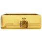 vidaXL Waschbecken mit Wasserhahnloch 38 x 30 x 11,5 cm Keramik Golden vidaXL Waschbecken mit Wasserhahnloch 38 x 30 x 11,5 cm Keramik Golden