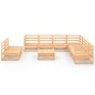 vidaXL 10-tlg. Garten-Lounge-Set Massivholz Kiefer vidaXL 10-tlg. Garten-Lounge-Set Massivholz Kiefer
