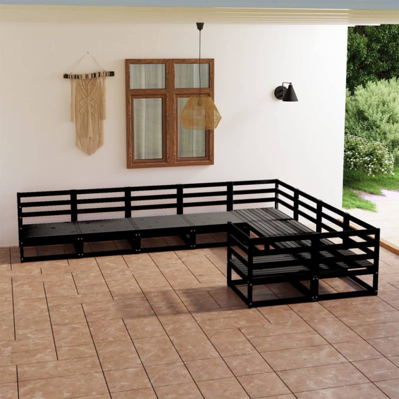 vidaXL 9-tlg. Garten-Lounge-Set Massivholz Kiefer vidaXL 9-tlg. Garten-Lounge-Set Massivholz Kiefer