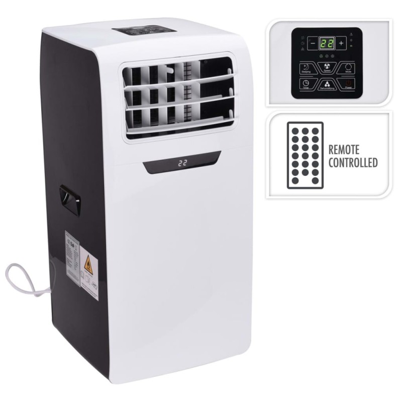 Excellent Electrics Klimaanlage 2600W mit Fernbedienung Weiß Schwarz Excellent Electrics Klimaanlage 2600W mit Fernbedienung Weiß Schwarz