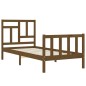 vidaXL Massivholzbett mit Kopfteil Honigbraun 100x200 cm vidaXL Massivholzbett mit Kopfteil Honigbraun 100x200 cm