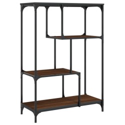 vidaXL Bücherregal Braun Eiche 81x36x115 cm Holzwerkstoff und Stahl