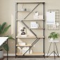 vidaXL Bücherregal Sonoma-Eiche 91x36x176 cm Holzwerkstoff und Stahl vidaXL Bücherregal Sonoma-Eiche 91x36x176 cm Holzwerkstoff und Stahl