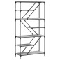 vidaXL Bücherregal Grau Sonoma 91x36x176 cm Holzwerkstoff und Stahl vidaXL Bücherregal Grau Sonoma 91x36x176 cm Holzwerkstoff und Stahl