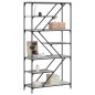 vidaXL Bücherregal Grau Sonoma 91x36x176 cm Holzwerkstoff und Stahl vidaXL Bücherregal Grau Sonoma 91x36x176 cm Holzwerkstoff und Stahl