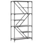 vidaXL Bücherregal Grau Sonoma 91x36x176 cm Holzwerkstoff und Stahl vidaXL Bücherregal Grau Sonoma 91x36x176 cm Holzwerkstoff und Stahl