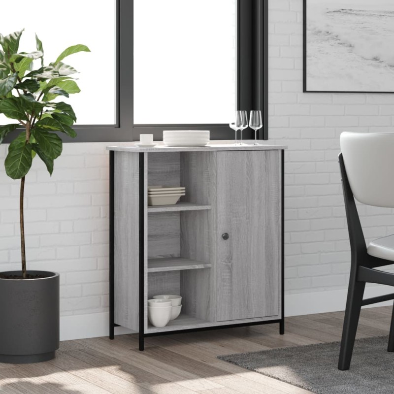 vidaXL Sideboard Grau Sonoma 70x30x80 cm Holzwerkstoff vidaXL Sideboard Grau Sonoma 70x30x80 cm Holzwerkstoff