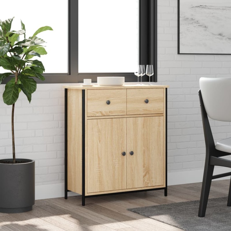 vidaXL Sideboard Sonoma-Eiche 70x30x80 cm Holzwerkstoff vidaXL Sideboard Sonoma-Eiche 70x30x80 cm Holzwerkstoff