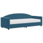 vidaXL Tagesbett mit Matratze Blau 80x200 cm Samt vidaXL Tagesbett mit Matratze Blau 80x200 cm Samt