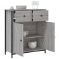 vidaXL Sideboard Grau Sonoma 70x30x80 cm Holzwerkstoff vidaXL Sideboard Grau Sonoma 70x30x80 cm Holzwerkstoff