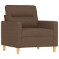 vidaXL 3-tlg. Sofagarnitur mit Kissen Braun Stoff vidaXL 3-tlg. Sofagarnitur mit Kissen Braun Stoff