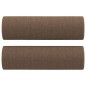 vidaXL 3-tlg. Sofagarnitur mit Kissen Braun Stoff vidaXL 3-tlg. Sofagarnitur mit Kissen Braun Stoff