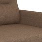 vidaXL 3-tlg. Sofagarnitur mit Kissen Braun Stoff vidaXL 3-tlg. Sofagarnitur mit Kissen Braun Stoff