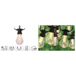 ProGarden LED Garten-Lichterkette 20 Lampen 3,2 V