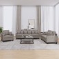 vidaXL 3-tlg. Sofagarnitur mit Kissen Taupe Stoff vidaXL 3-tlg. Sofagarnitur mit Kissen Taupe Stoff