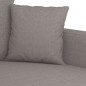 vidaXL 3-tlg. Sofagarnitur mit Kissen Taupe Stoff vidaXL 3-tlg. Sofagarnitur mit Kissen Taupe Stoff