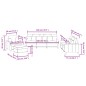 vidaXL 4-tlg. Sofagarnitur mit Kissen Taupe Stoff vidaXL 4-tlg. Sofagarnitur mit Kissen Taupe Stoff