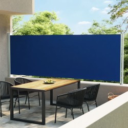 vidaXL Ausziehbare Seitenmarkise 600x160 cm Blau