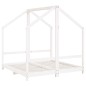 vidaXL Kinderbett Weiß 2x(70x140) cm Massivholz Kiefer vidaXL Kinderbett Weiß 2x(70x140) cm Massivholz Kiefer