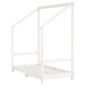 vidaXL Kinderbett Weiß 2x(70x140) cm Massivholz Kiefer vidaXL Kinderbett Weiß 2x(70x140) cm Massivholz Kiefer