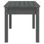vidaXL Gartenbank Grau 80x44x45 cm Massivholz Kiefer vidaXL Gartenbank Grau 80x44x45 cm Massivholz Kiefer