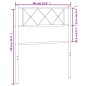 vidaXL Kopfteil Metall Weiß 75 cm vidaXL Kopfteil Metall Weiß 75 cm