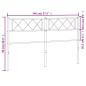 vidaXL Kopfteil Metall Weiß 140 cm vidaXL Kopfteil Metall Weiß 140 cm