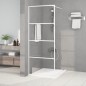 vidaXL Duschwand für Begehbare Dusche Weiß 80x195 cm ESG-Klarglas vidaXL Duschwand für Begehbare Dusche Weiß 80x195 cm ESG-Klarglas