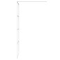 vidaXL Duschwand für Begehbare Dusche Weiß 80x195 cm ESG-Klarglas vidaXL Duschwand für Begehbare Dusche Weiß 80x195 cm ESG-Klarglas
