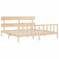 vidaXL Massivholzbett mit Kopfteil 200x200 cm vidaXL Massivholzbett mit Kopfteil 200x200 cm