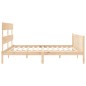vidaXL Massivholzbett mit Kopfteil 200x200 cm vidaXL Massivholzbett mit Kopfteil 200x200 cm