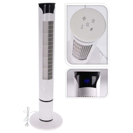 Excellent Electrics Turmventilator mit Fernbedienung 45 W Weiß