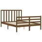 vidaXL Massivholzbett mit Kopfteil Honigbraun 120x200 cm vidaXL Massivholzbett mit Kopfteil Honigbraun 120x200 cm