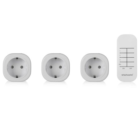 Smartwares Mini Schalter-Set für Innenräume 8 x 5,5 x 5,5 cm Weiß