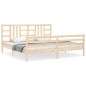 vidaXL Massivholzbett mit Kopfteil 200x200 cm vidaXL Massivholzbett mit Kopfteil 200x200 cm