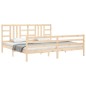 vidaXL Massivholzbett mit Kopfteil 200x200 cm vidaXL Massivholzbett mit Kopfteil 200x200 cm