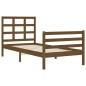 vidaXL Massivholzbett mit Kopfteil Honigbraun 90x200 cm vidaXL Massivholzbett mit Kopfteil Honigbraun 90x200 cm